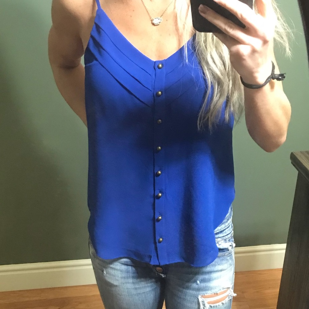 Naked Zebra Royal Blue Tank